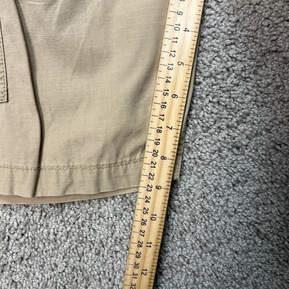 Levi's Cargo Shorts Mens 36 Khaki Tan Ripstop Flap Pocket Utility Outdoor EUC